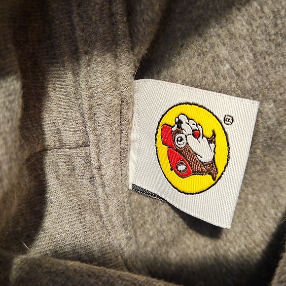 Buc-ee's Store Brand Gray Hoodie With Bucee Patch Sz. 2XL - Picture 5 of 6
